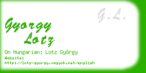 gyorgy lotz business card